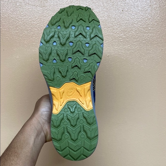 ASICS Gel-Venture 9 Men's Blue Yellow Gray Green Running Sneakers - Picture 10 of 17